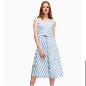 Kate Spade blue and white stripe Dress, 12